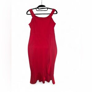 Elegant Red Sleeveless Dress